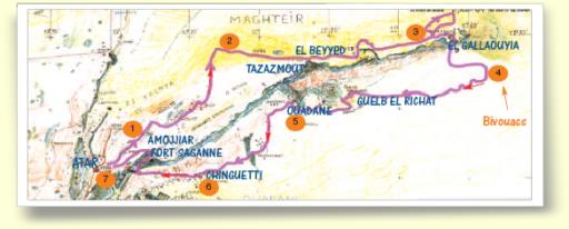 carte raid Mauritanie