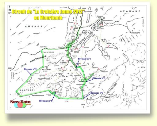 carte raid croisière jaune 2012